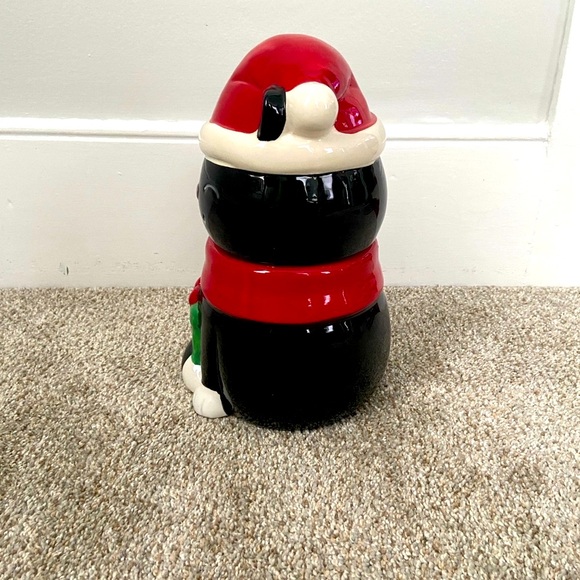Black & White Christmas Cat Canister - Picture 5 of 9
